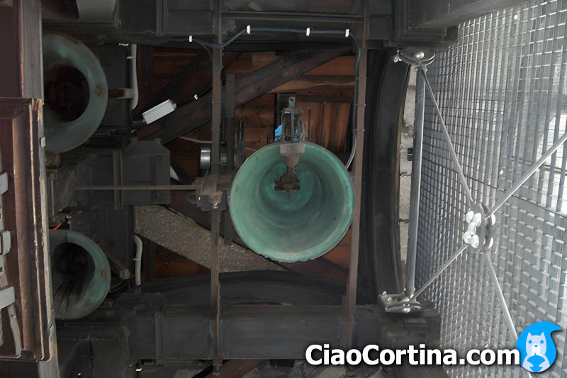 The bells of the campanile of Cortina d'Ampezzo