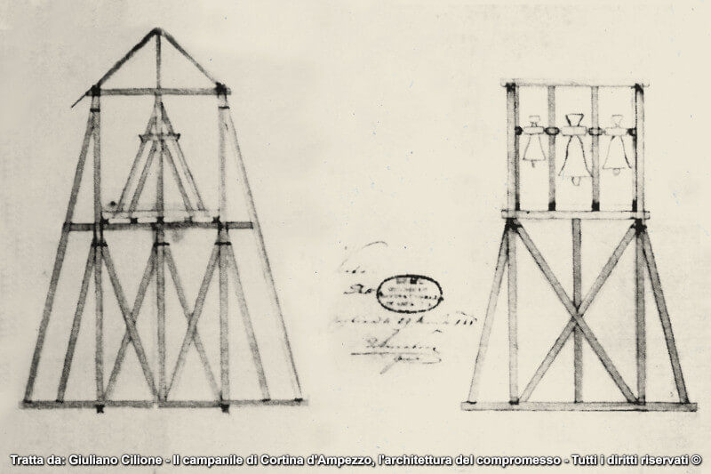 La torre provvisoria in legno