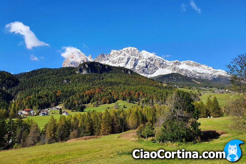A view of Cortina d'Ampezzo in Summer