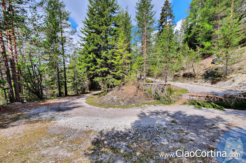 A hairpin bend along the road