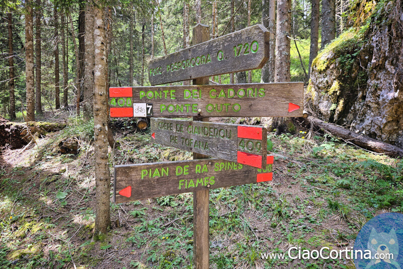 Sign for the Posporcora pass, 1720 metres