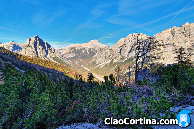 Panorama dal passo Posporcora a Cortina d'Ampezzo