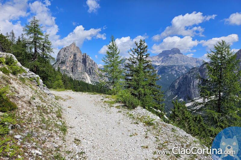 Panorama from the Posporcora pass in Cortina d'Ampezzo