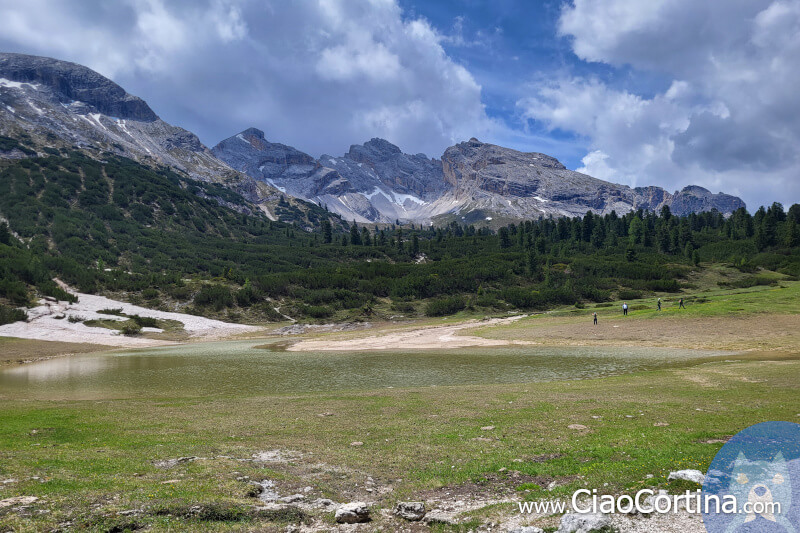 Mountain lake in high altitude