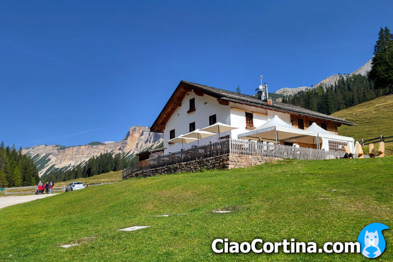 Ra Stua mountain lodge at Cortina d'Ampezzo