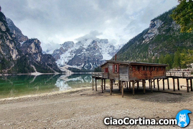 The hut where Francesco Neri lives