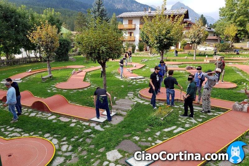 An overview of the miniature golf courses in Cortina