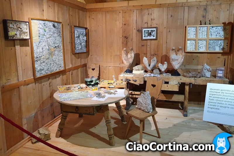 Reconstruction of Rinaldo's study at Cortina