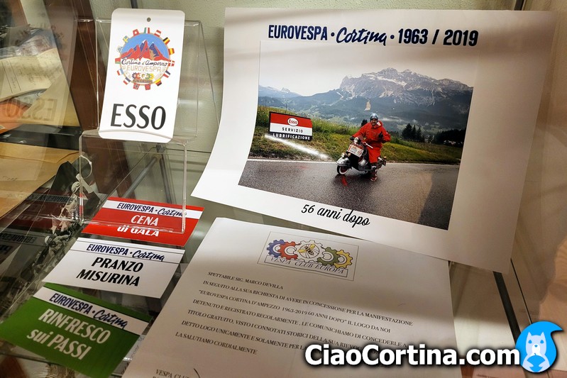Euro Vespa showcase 56 years later, museum showcase