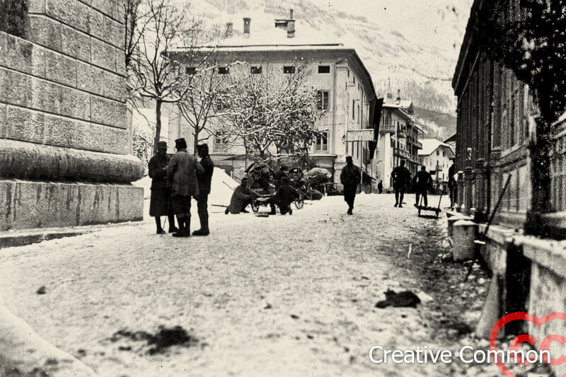 Strade di Cortina ad inizio secolo