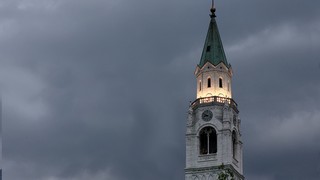 The bell tower of Cortina d'Ampezzo